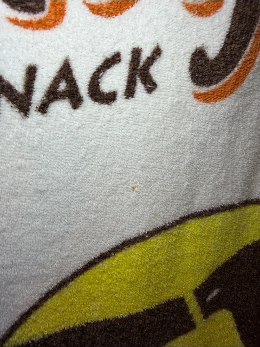Goldfish Crackers White Beach Towel Vtg XL Rare Towel Specialties 100% Cotton